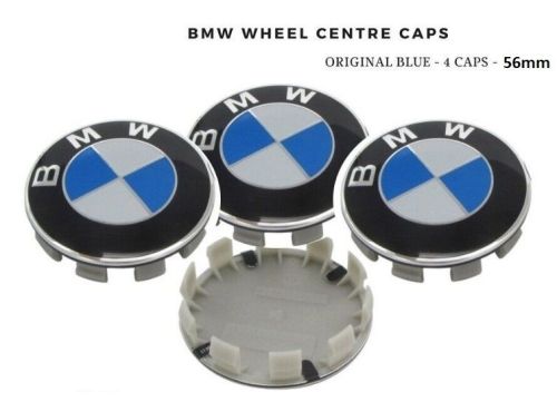 56mm BMW Wheel Center Caps Roundel Emblem Logo Badge Hub 56mm Set of 4 pieces