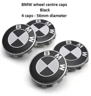 56mm BMW Wheel Center Caps Roundel Emblem Logo Badge Hub 56mm Set of 4 pieces
