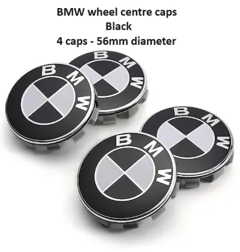 56mm BMW Wheel Center Caps Roundel Emblem Logo Badge Hub 56mm Set of 4 pieces