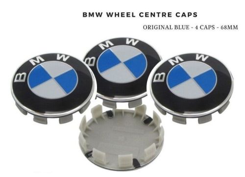 68mm BMW Wheel Center Caps Roundel Emblem Logo Badge Hub 68mm Set of 4 pieces